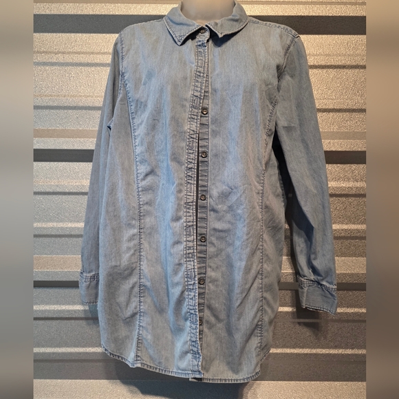 J. Jill Tops - J. Jill Light Blue Button Down Shirt